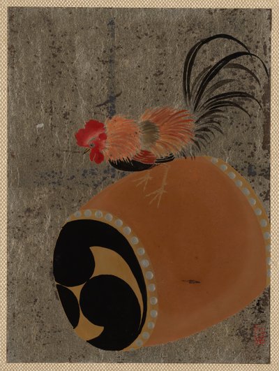 Gallo sul Tamburo da Shibata Zeshin