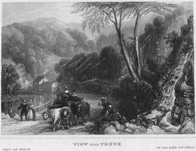 Vista vicino a Theux, 1850 da Shury and Son