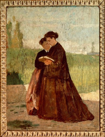 Passeggiata in giardino da Silvestro Lega