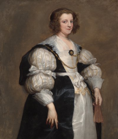 Signora con un Ventaglio da Sir Anthony van Dyck