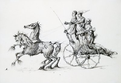 Morte in carrozza, c1850-1890 da Stanislas Lepine