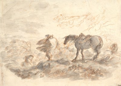 Cavalieri in una tempesta da Stefano della Bella