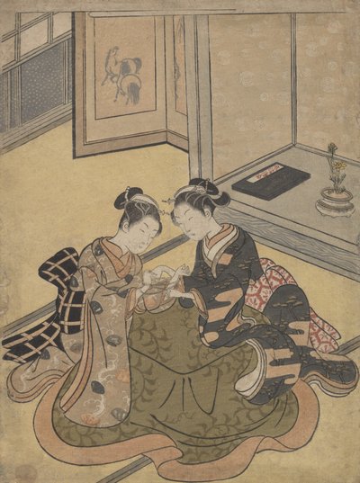 Il gioco del gatto, ca. 1765 da Suzuki Harunobu