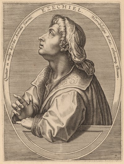 Ezechiele da Theodor Galle after Jan van der Straet