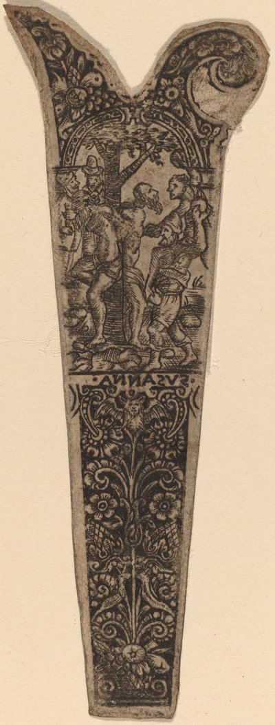 Ornamento per Manico di Coltello da Theodor de Bry