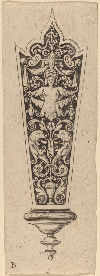 Ornamento per manico di coltello da Theodor de Bry