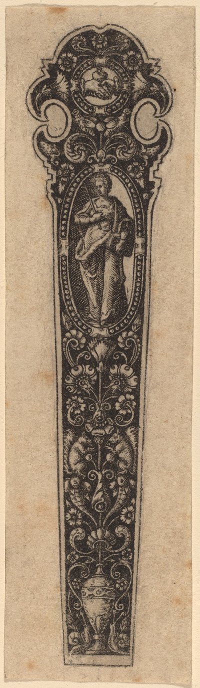 Ornamento per Manico di Coltello da Theodor de Bry