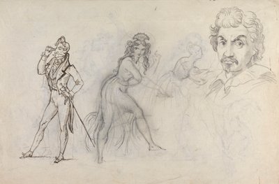 Foglio di schizzi da Theodor von Holst