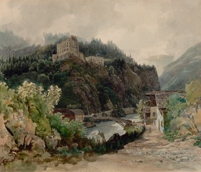 Veduta del castello di Landeck in Tirolo da Thomas Ender