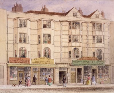 Aldersgate Street, Londra, 1851 da Thomas Hosmer Shepherd