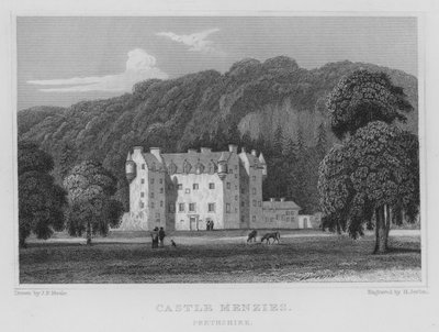 Castle Menzies, Perthshire da Thomas Hosmer Shepherd