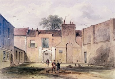 Ingresso alla prigione di Tothill Fields, 1850 da Thomas Hosmer Shepherd