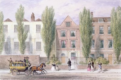 Casa di Fisher, Lower Street, Islington, 1838 da Thomas Hosmer Shepherd