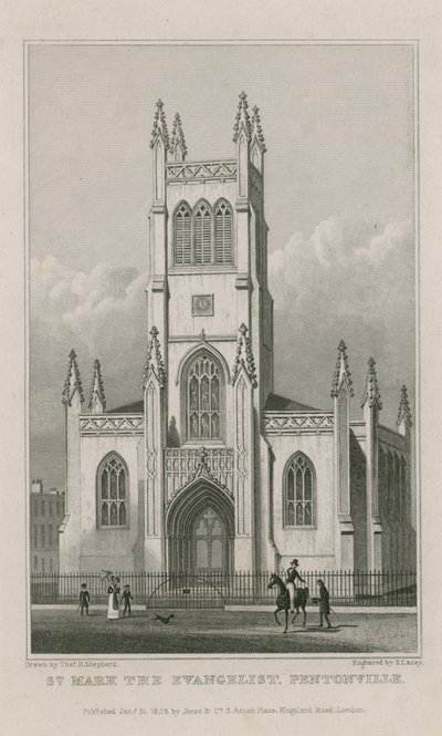 Chiesa di San Marco, Clerkenwell da Thomas Hosmer Shepherd