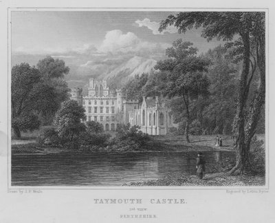 Castello di Taymouth, 2a vista, Perthshire da Thomas Hosmer Shepherd