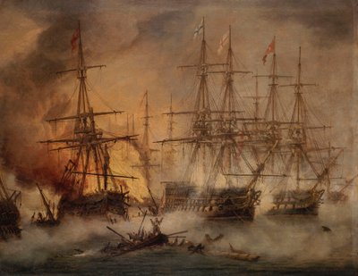 La battaglia di Navarino, 20 ottobre 1827 da Thomas Luny