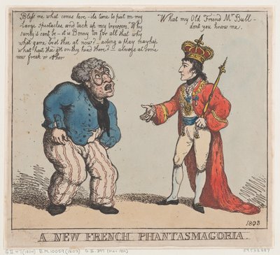 Una nuova fantasmagoria francese da Thomas Rowlandson