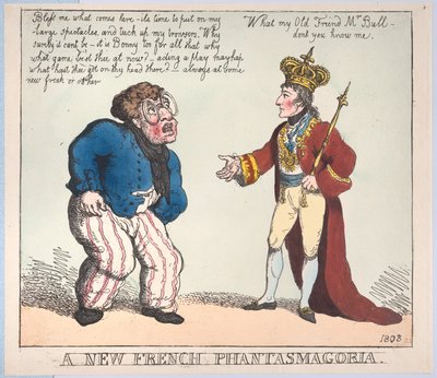 Una Nuova Fantasmagoria Francese, 1803 da Thomas Rowlandson