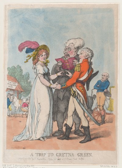 Un viaggio a Gretna Green da Thomas Rowlandson