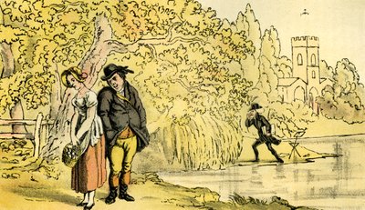 Il dottor Syntax fa una scoperta da Thomas Rowlandson