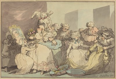 Vestirsi per un compleanno da Thomas Rowlandson