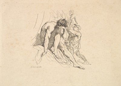 Dio del Fiume con Bambino da Thomas Rowlandson