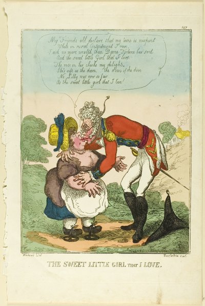 La dolce bambina che amo da Thomas Rowlandson