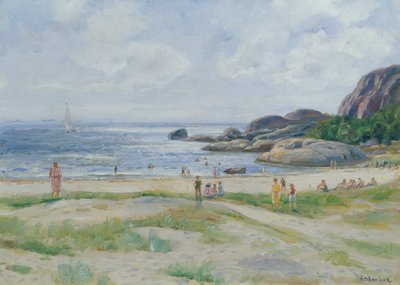 Persone che fanno il bagno da Thorolf Holmboe