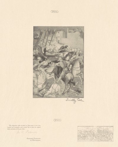 Battaglia di San Efisio da Timothy Cole after Spinello Aretino