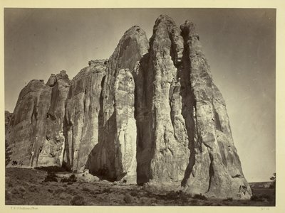 Il lato sud di Inscription Rock, 1873 da Timothy OSullivan