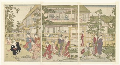 Gioco del cieco da Torii Kiyonaga