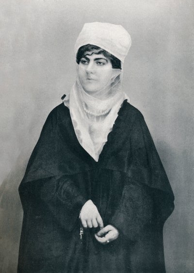 Una signora turca in costume da esterno, 1912 da Unbekannt