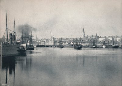 Aberdeen - Vista generale dal fiume, 1895 da Unbekannt