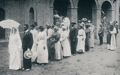 Processione di nozze cristiana africana, 1912 da Unbekannt