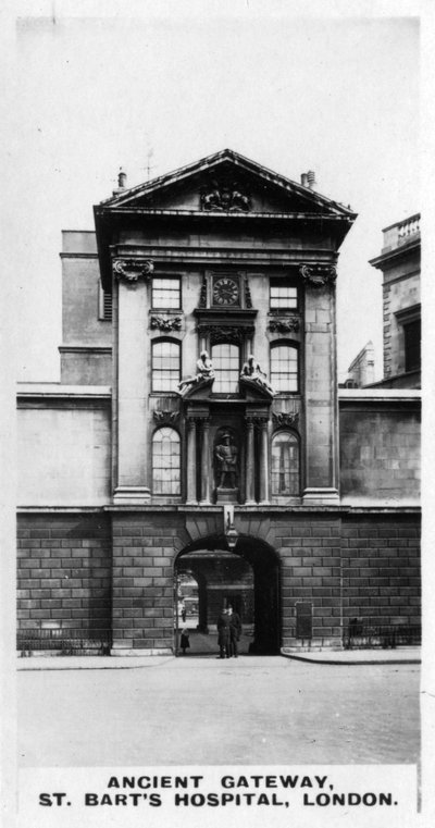 Antico portale, Ospedale di St Barts, Londra, c1920 da Unbekannt