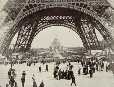 Sotto la Torre Eiffel, Parigi, 1889 da Unbekannt