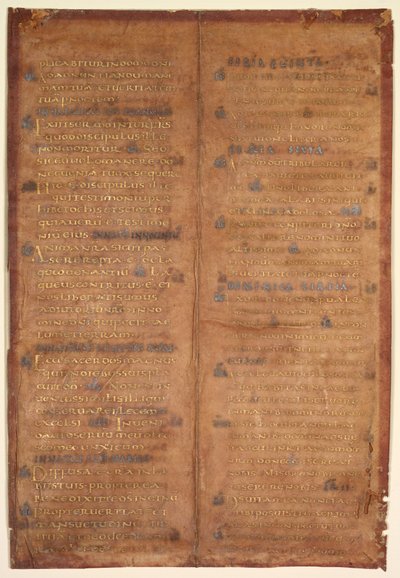 Bifolio estratto da un Graduale Carolingio, c. 830-860 da Unbekannt