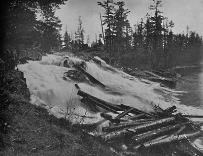 Grandi cascate, fiume Peshtigo, Wisconsin, c1897 da Unbekannt