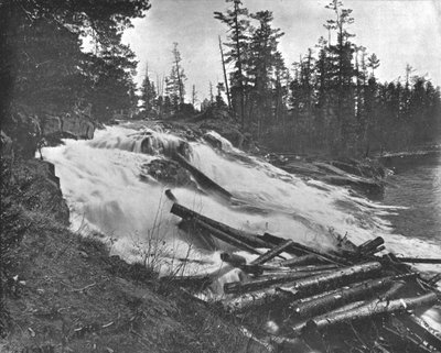 Grandi Cascate, Fiume Peshtigo, Wisconsin, USA, c1900 da Unbekannt