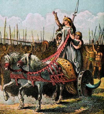 Boadicea e il suo esercito, c1850 da Unbekannt