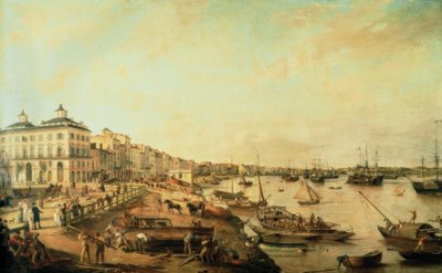 Bordeaux, porto, dipinto 1805 da Unbekannt