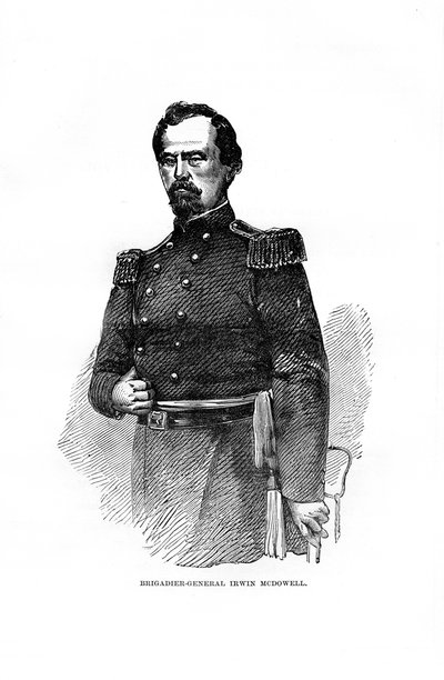 Brigadiere Generale Irvin McDowell, ufficiale militare americano, 1872 da Unbekannt