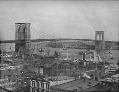 Ponte di Brooklyn, New York, c. 1897 da Unbekannt