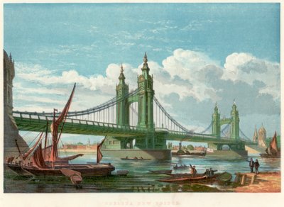 Ponte di Chelsea, Londra, 1858 da Unbekannt