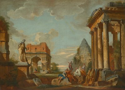 Paesaggio classico, c. 1750 da Unbekannt