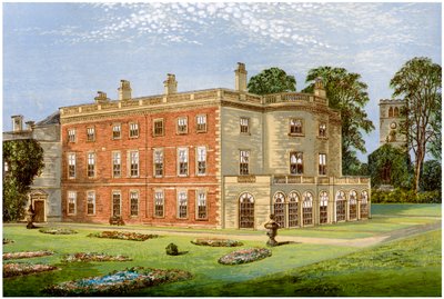 Clifton Hall, Nottinghamshire, casa del baronetto Clifton, c1880 da Unbekannt