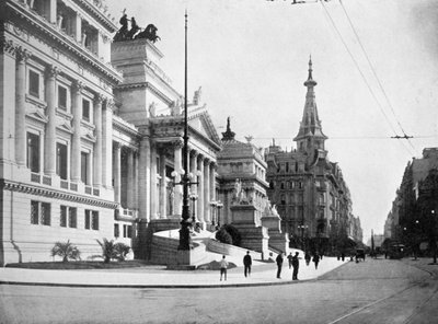 Sala del Congresso e Avenida Callao, Buenos Aires, Argentina da Unbekannt