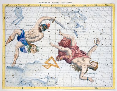 Costellazioni di Perseo e Andromeda, 1729 da Unbekannt