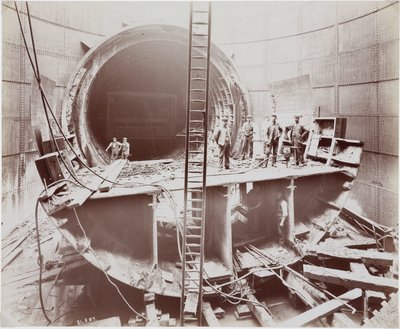 Costruzione, Tunnel Costruzione del Tunnel di Rotherhithe, Londra da Unbekannt