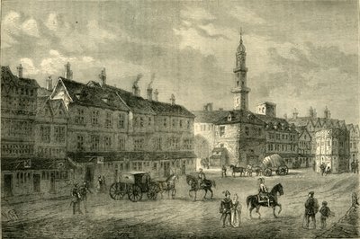 Cornhill nel 1630, c1872 da Unbekannt